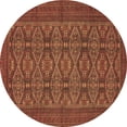 thumbnail image 1 of Ahgly Company Indoor Round Persian Brown Traditional Area Rugs, 8' Round, 1 of 4