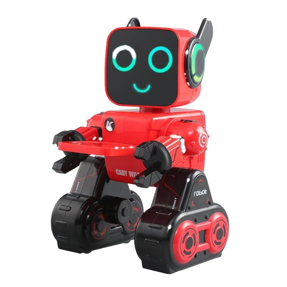 Robots inteligentes para niños, Robot RC interactivo programable con Control de voz, para niños de 6 7 8 9 de edad, niños y niñas rojo