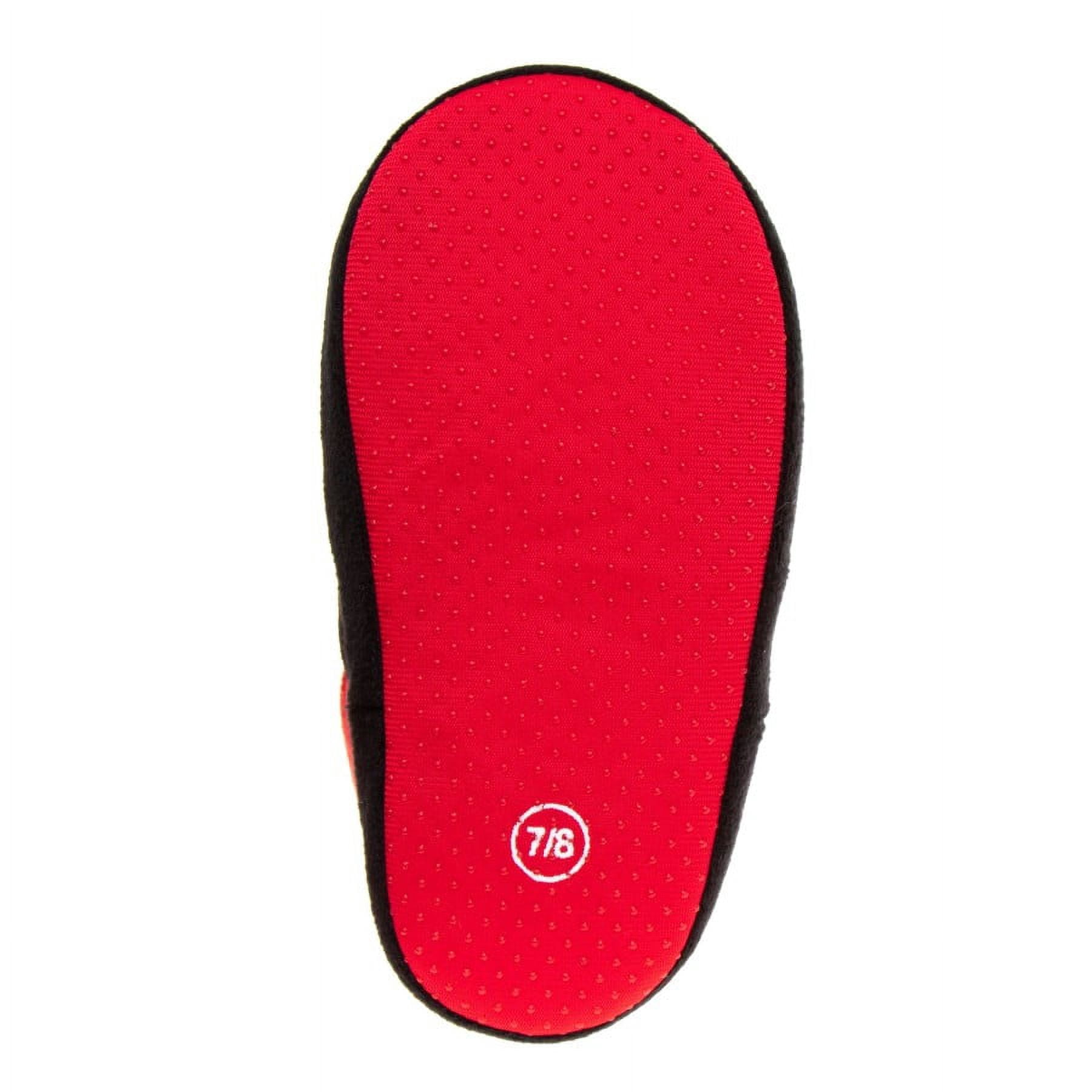 Disney Pixar Cars Lightning Mcqueen Toddler Boys Dual Sizes Slippers, Red, 7-8