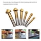 thumbnail image 4 of Riwesomey Cortador Chaflán de tres filos Brocas avellanadoras de 3 flautas de metales duros Juegos de herramientas profesionales de titanio Herramientas eléctricas titanizar Riwesomey TO011230-02, 4 of 6
