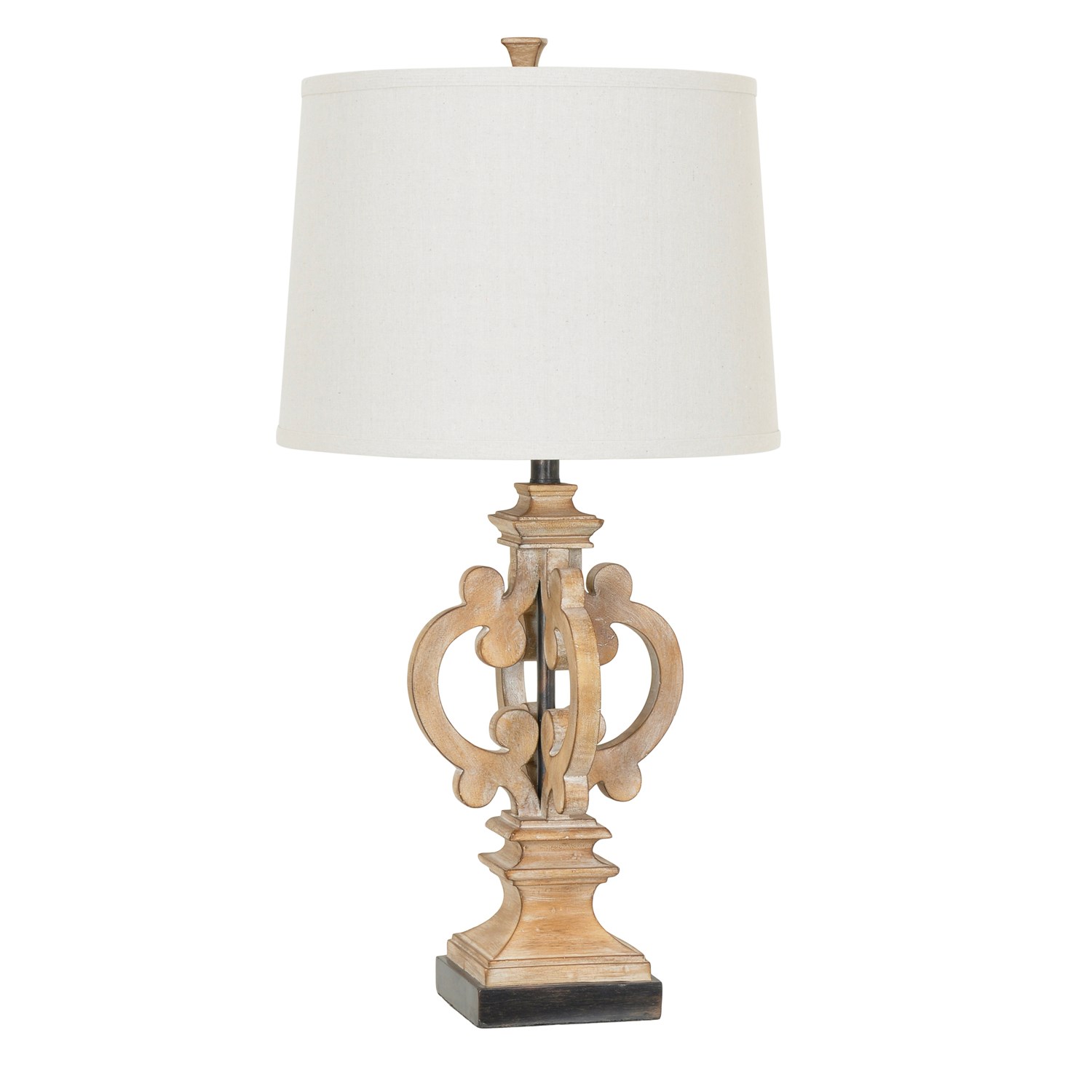 Cambridge 33Inch Table Lamp, Natural Wood
