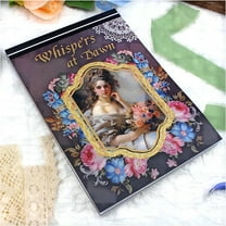 A5 Vintage Scrapbook Sticker Book White Cover 20 Unique Junk Journal Stickers Paper Sheets for Bujo DIY Crafts