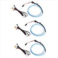 thumbnail image 1 of 3X Car Interior LED Dashboard Frame Light Instrument Panel Trim Atmosphere Light for 2015 2016 2017 2018,3 x Light Bar 3 x Wiring,black & blue, 1 of 5