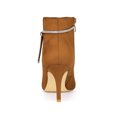 thumbnail image 2 of Unique Bargains Women's Bling Rhinestone Pointed Toe Stiletto Heels Ankle Boots Brown (Size 6.5), 2 of 7