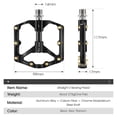 thumbnail image 4 of Pedal de bicicleta Pedales ultraligeros de aleación de aluminio para bicicleta 3 rodamientos antideslizantes impermeables planos y anchos accesorios para ciclismo, 4 of 7