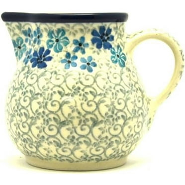 Polish Pottery Creamer - 4 oz. - Sea Blossom