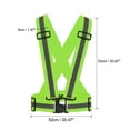 thumbnail image 2 of Unique Bargains Lightweight High Visibility Night Caution Reflective Vest Adjustable Light Green 2", 2 of 5