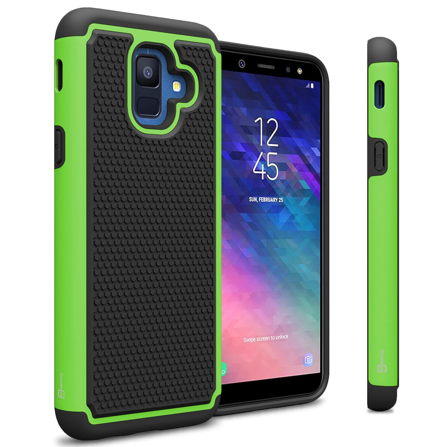 Galaxy A6/A6 Case Slim 3 in 1 Hard PC Matte Surface Full Body Protective Cover 