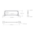 thumbnail image 2 of Architectural Mailboxes 5006271 Black Steel Manhattan Mailbox Name & Address Kit, 2 of 6