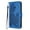 Darkblue, variant on Wallet Case for iPhone 12 Pro Max, PU Leather Flip Protective Phone Case Wrist Strap Card Slots Holder Pocket Emboss Flower Stand Magnetic Book Case for iPhone 12 Pro Max - Black