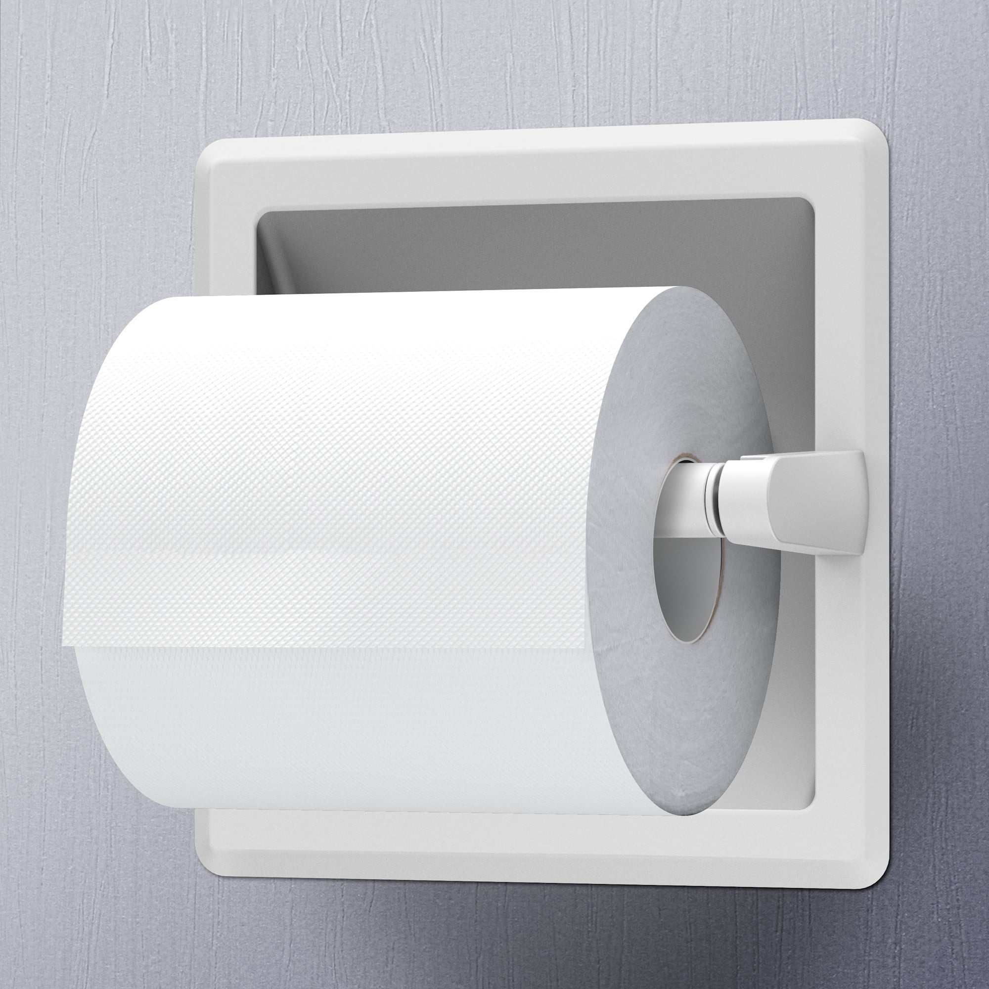 Gatco 752 Recessed Pivoting Arm Toilet Paper Holder, Matte Black