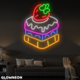 thumbnail image 3 of Glowneon Cake Strawberry Neon Sign, Sweet Cake Led Sign, Bakery Decor, 3 of 5