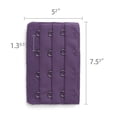 thumbnail image 3 of INSPIRE CHIC Women's 3 Rows 4 Hooks Bra Extenders Straps Extension Purple 3 Rows 4 Hooks 3 Pcs, 3 of 5