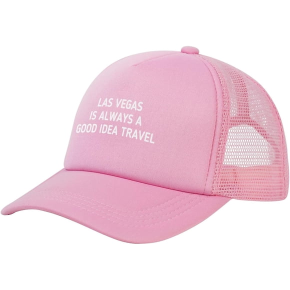 Las Vegas is Always A Good Idea Travel Hat Mesh Trucker Hat Funny Baseball Cap Men Women