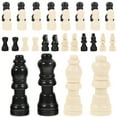 thumbnail image 4 of Hytrove Chess Pieces Only Wood 2 Sets for Chess Board 0.8x0.6x0.2in, 4 of 8
