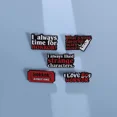 thumbnail image 2 of Horror Admission Ticket Enamel Pins I Always Time for Horror Brooches Lapel Badge Scary Movies Decor Jewelry Gifts for Friends, 2 of 5