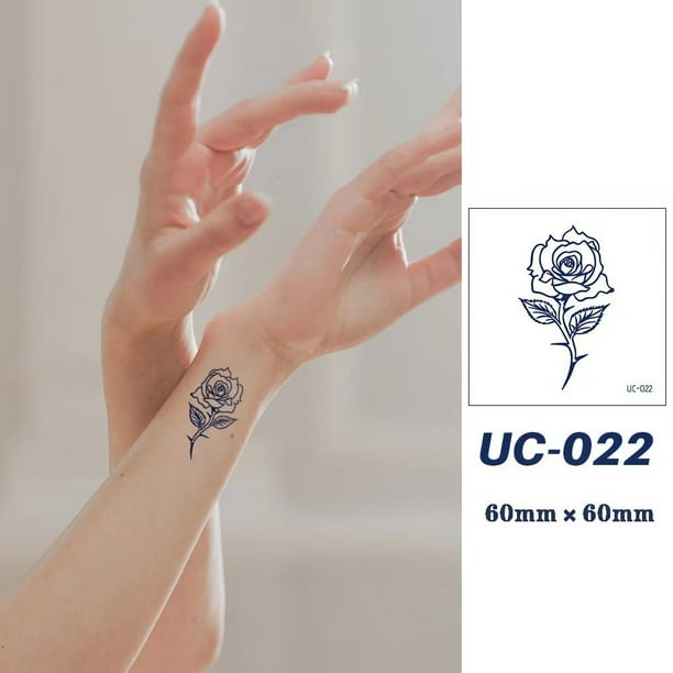 Pegatina Mágica Para Tatuajes Impermeable De 2 Semanas Tatuaje Falso Temporal Minimalista Gao Jiahui unisex