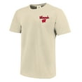 thumbnail image 2 of Men's Image One  Natural Wisconsin Badgers Comfort Colors Hand-Drawn Campus Stack T-Shirt, 2 of 3