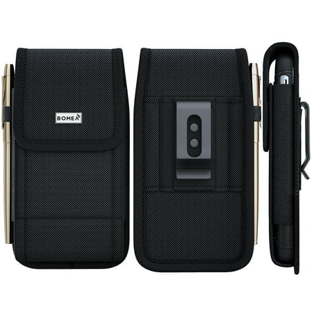Samsung Galaxy S7 Holster, Black Carrying Cell Phone Case Belt Clip Holster Pouch For Galaxy S7 (Fits Samsung S7 With Otterbox Case / Lifeproof Case / Mophie Juice Pack Air )
