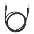 thumbnail image 2 of Cable auxiliar de sonido macho a macho de 3,5 mm, cable estéro tejido de nailon, compatible con radios estéreo de automóvil, auriculares, parlantes, portátiles de, 2 of 7