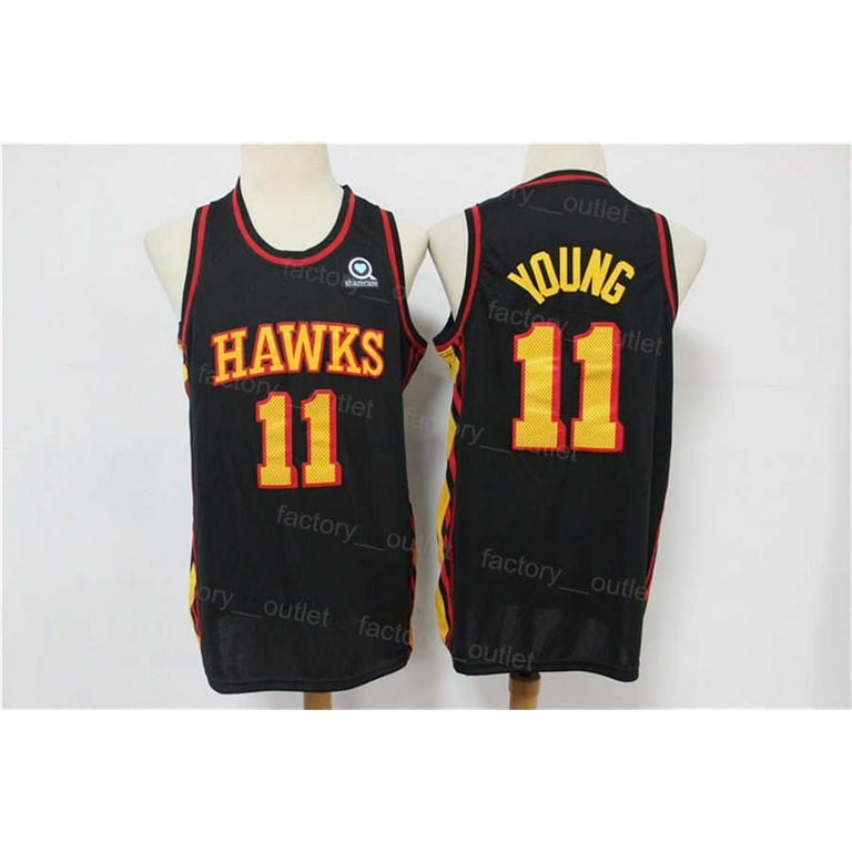 NBA_ Men Basketball Trae Young Jersey 11 John Collins 20 Team Color Red Yellow White Black Navy Blue Embroidery And Stitch''nba''jerseys