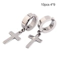 thumbnail image 4 of Qarigey 5 pares de pendientes cruzados pendientes de gota exquisitos Clip de oreja para fiestas de Navidad Día de San Valentín fiestas de Halloween Ropa, zapatos y accesorios Miscelánea tipo 7 Qarigey AP009692-07B, 4 of 6