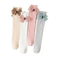 thumbnail image 4 of Esaierr Kids Girls Knee High Socks Long Socks Toddler Girls Cotton Socks for 2 Pairs 3-12Y, 4 of 8