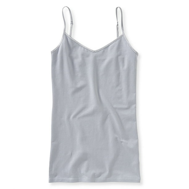 Aeropostale - Camiseta sin mangas para mujer, color gris, XS Aeropostale Cami