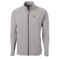 thumbnail image 2 of Men's Cutter & Buck Gray Albany State Golden Rams Big & Tall Adapt Eco Knit Hybrid Recycled Full-Zip Jacket, 2 of 3
