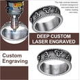 thumbnail image 2 of ORUYROP Men Vintage Celtic Rings, Can Engrave, Stainless Steel/Gold Plated/Black (Send Gift Box), 2 of 7