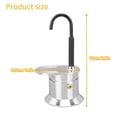thumbnail image 5 of Small 50Ml Aluminum Espressos Maker Traditional Design Camping Coffee Maker For Rich Flavor And Easy Cleaning, 5 of 13