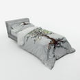 thumbnail image 3 of Ambesonne Music Bedding Set 4 Pcs, Autumn Nature Tree Swirls, Queen, Multicolor, 3 of 3
