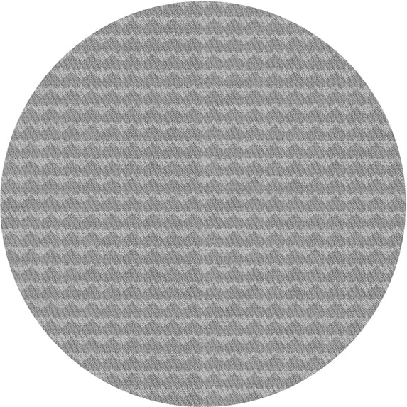 Ahgly Company Machine Washable Indoor Round Transitional Gray Cloud Gray Area Rugs, 7' Round