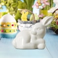 thumbnail image 4 of Mefallenssiah Mini Cute White Living Room Bedroom Desktop Easter Ceramic Home Decor, 4 of 6