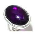 thumbnail image 2 of Natural Sage Amethyst Gemstone Handmade 925 Sterling Silver Ring Size 9, 2 of 2