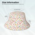 thumbnail image 3 of Honeii Dessert for Unisex Bucket Hat Waterproof Rain Hat Reversible Shiny Rave Bucket Hat for Concert Festival Boonie Cap, 3 of 6