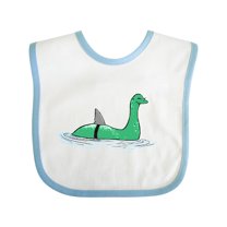 Inktastic Nessie Shark Boys or Girls Baby Bib