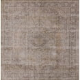 thumbnail image 1 of Ahgly Company Machine Washable Indoor Square Industrial Modern Dark Almond Brown Area Rugs, 7' Square, 1 of 7