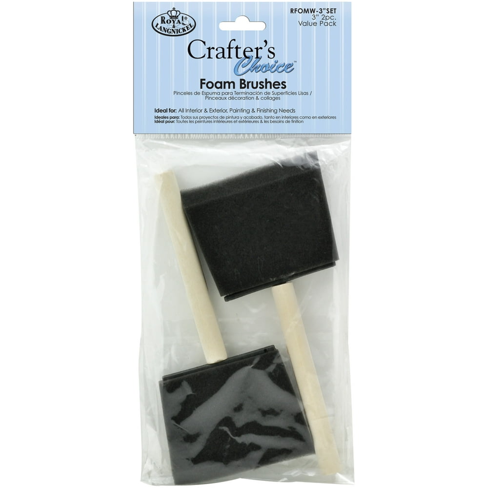 "Foam Brushes 10/Pkg3"" Width"