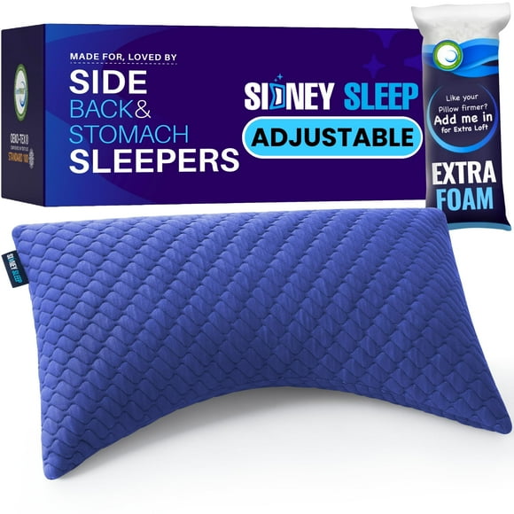 Pillow Sidney Sleep para personas que duermen de lado y boca arriba, tamaño queen