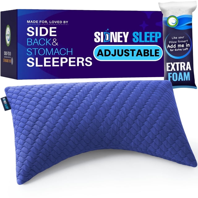 Pillow Sidney Sleep para personas que duermen de lado y boca arriba, tamaño queen