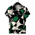 thumbnail image 5 of Camisas casuales con estampado de patchwork para hombre, ropa 3D pop hawaiana, camisas de playa, blusas Y2K de manga corta, ropa vintage, blusa con solapa, 5 of 5