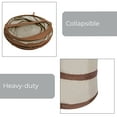 thumbnail image 5 of Smart Design Spiral Pop Up Trash Bin - 9.5 inch x 13 inch - Beige with Dark Brown Trim, 5 of 7