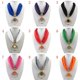 thumbnail image 4 of Short Scarf Alloy Vintage Faux Crystal Hoops Pendant Collar Chain Necklace Soft white, 4 of 4