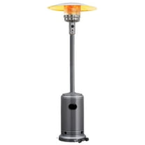 50,000 BTU Propane Patio Heater for Outdoor Use, Heat Lamp With Wheels, Trip-over Protection & CSA Certified for and Household (Grey)