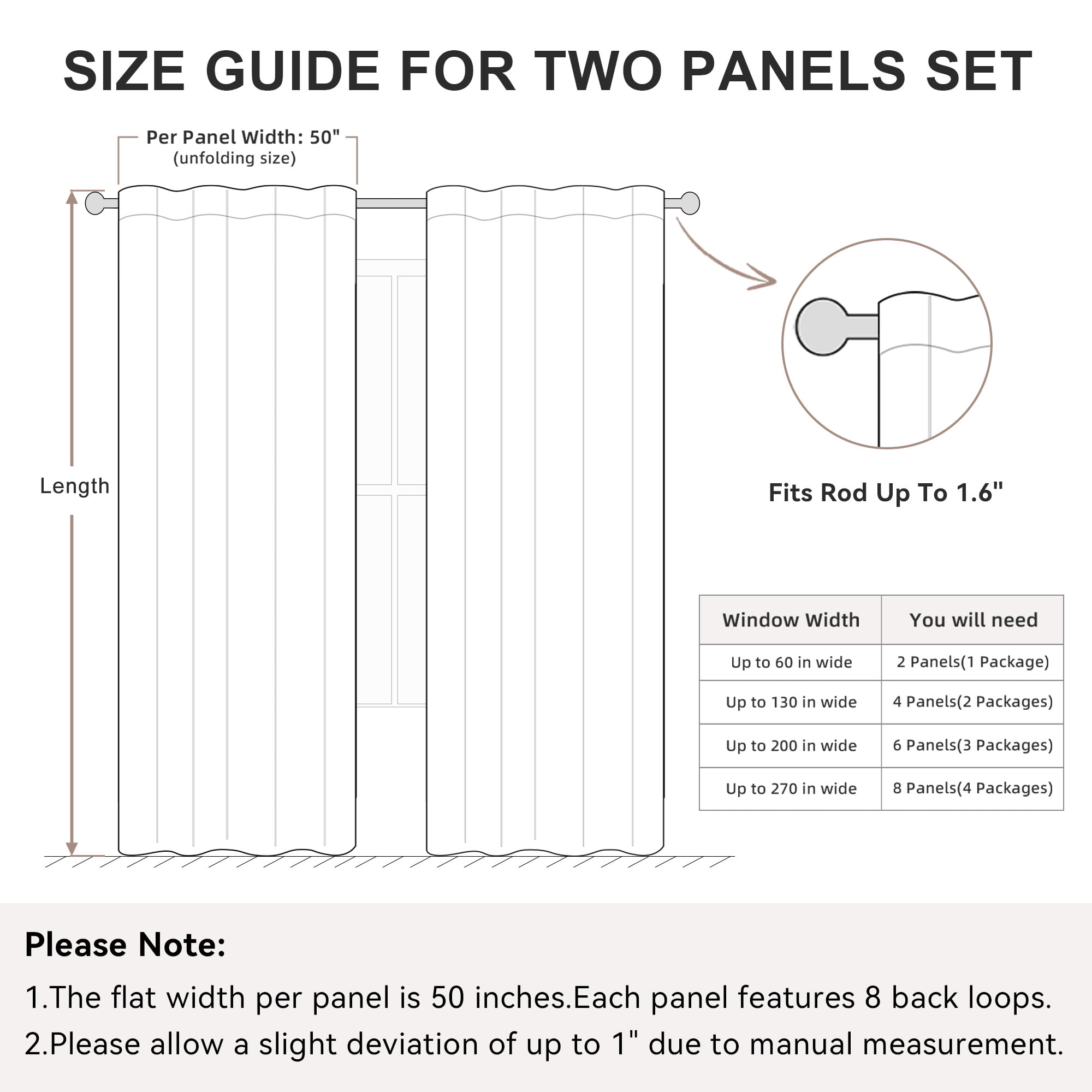 KoshiMe Faux Linen 100% Blackout Curtains for Living Room Bedroom,90 Inch Long Thermal Insulated Back Tab Window Curtains,Cream