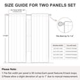 thumbnail image 5 of KoshiMe Faux Linen 100% Blackout Curtains for Living Room Bedroom,84 Inch Long Thermal Insulated Back Tab Window Curtains,Cream, 5 of 7