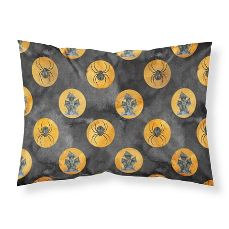 Halloween Pillowcase - Watecolor Halloween Circles Fabric Standard Pillowcase BB7529PILLOWCASE