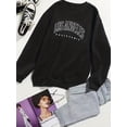 thumbnail image 2 of Sudadera Preppy Con Estampado De Los Ángeles, Sudadera Informal De Manga Larga Con Cuello Redondo Para Invierno Y Otoño, Ropa De Mujer, 2 of 4