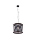 thumbnail image 1 of Cwi Lighting Parsh 1 Light Drum Shade Mini Chandelier With Pewter Finish, 1 of 4